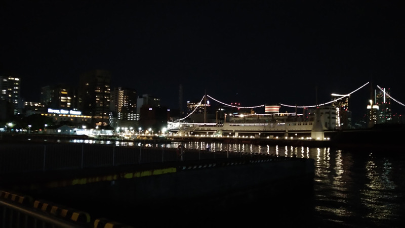 日本郵船 氷川丸（夜景）